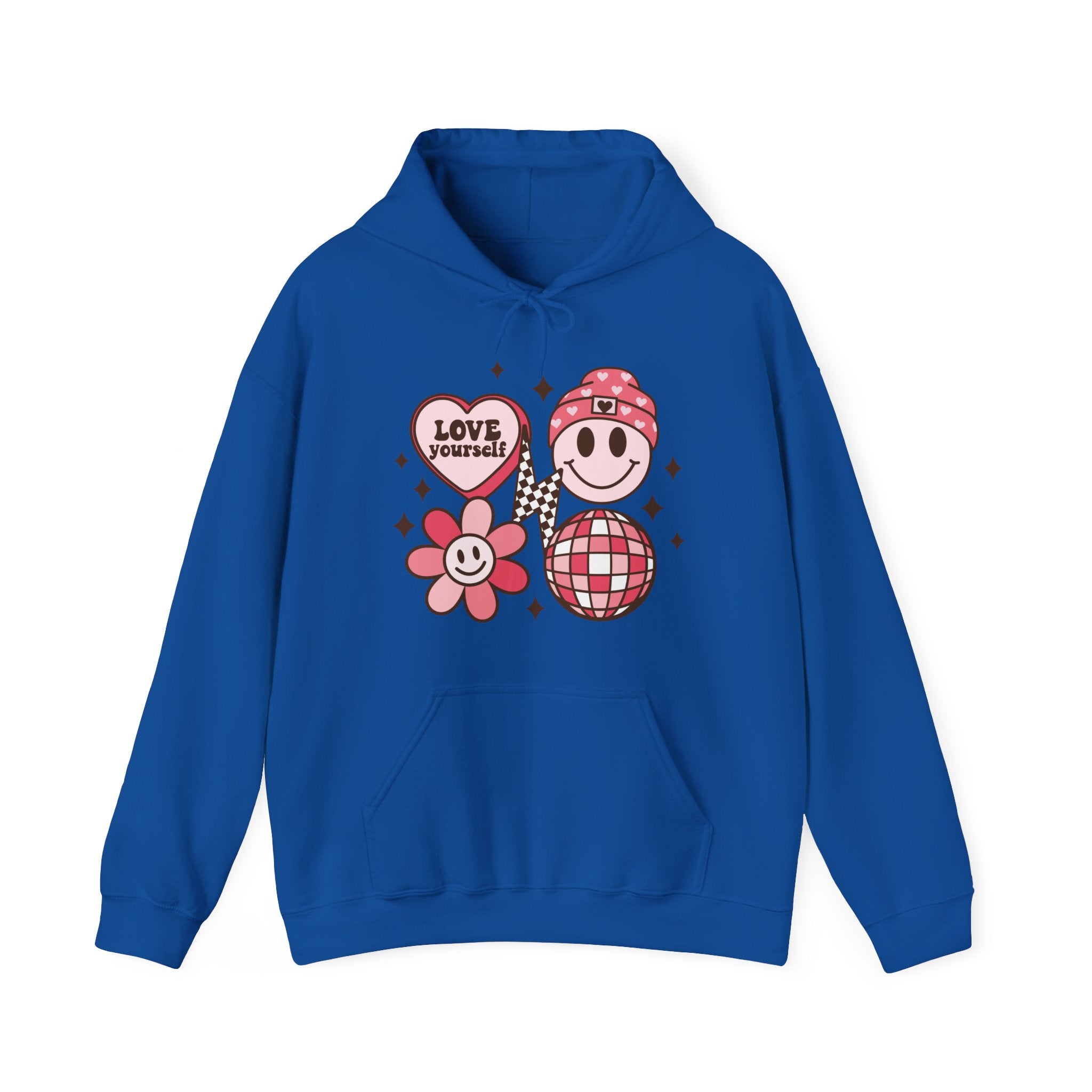 Retro Groovy Valentines Hoodie – Cozy Valentine’s Day Hoodie