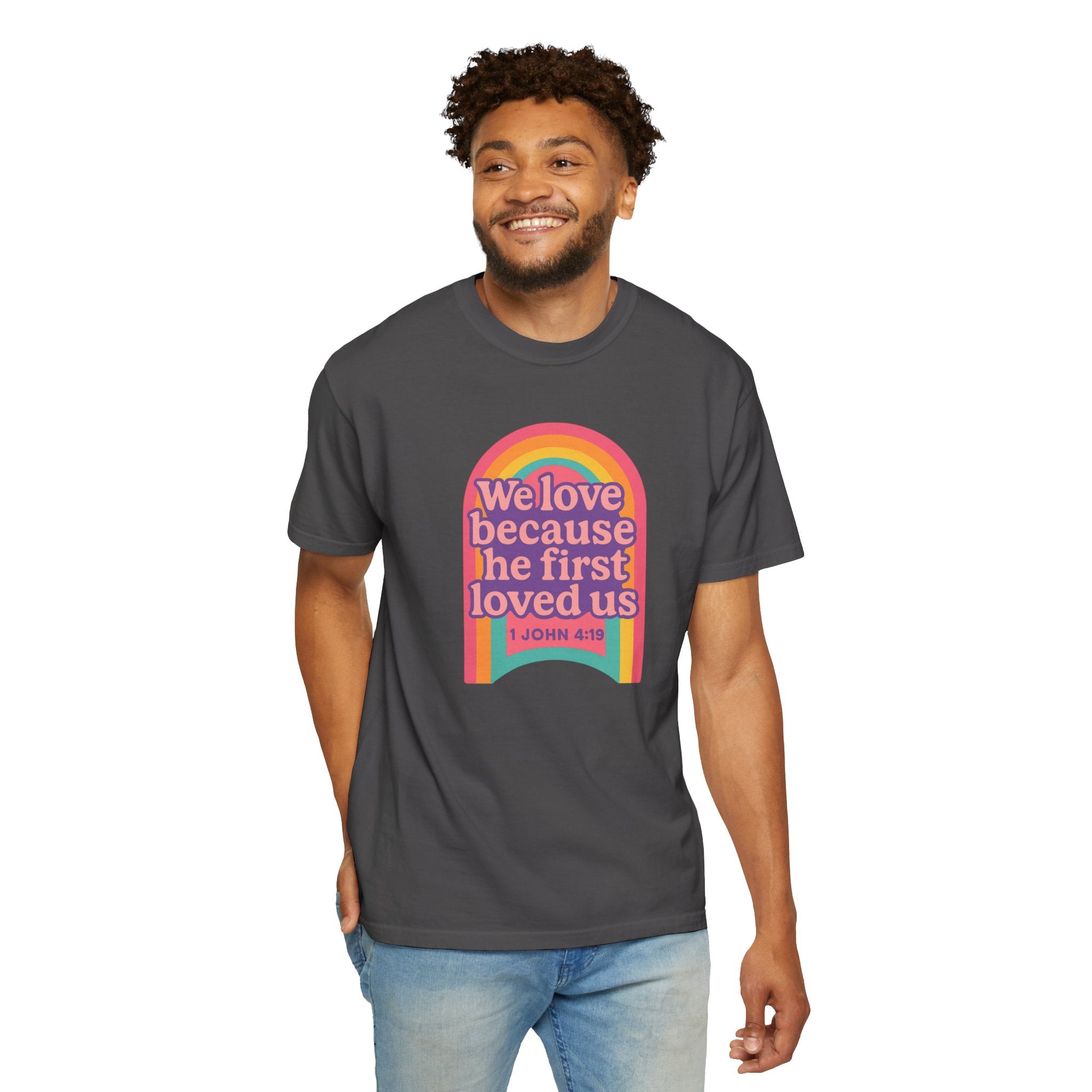Colorful Faith-Inspired T-Shirt, Motivational Apparel, Inspirational Gift, Rainbow Tee, Summer Outfit, Unisex Casual Wear
