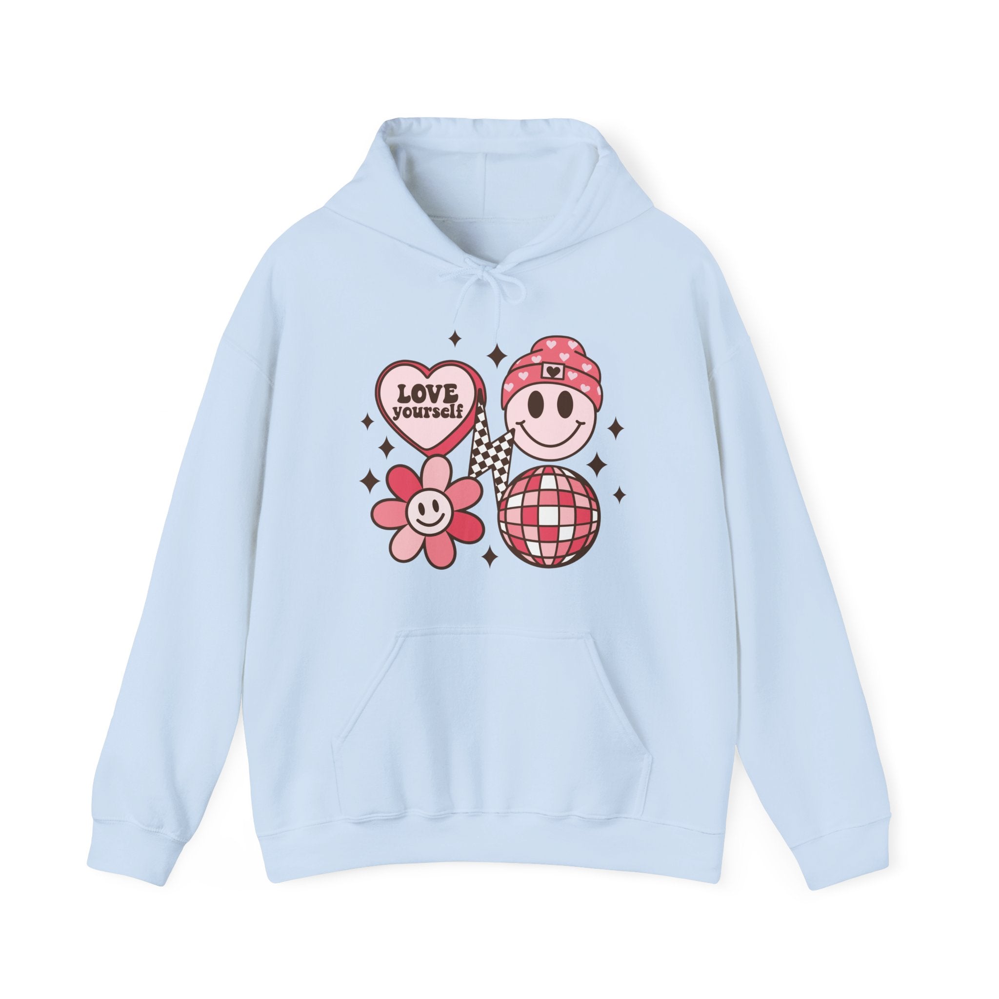Retro Groovy Valentines Hoodie – Cozy Valentine’s Day Hoodie