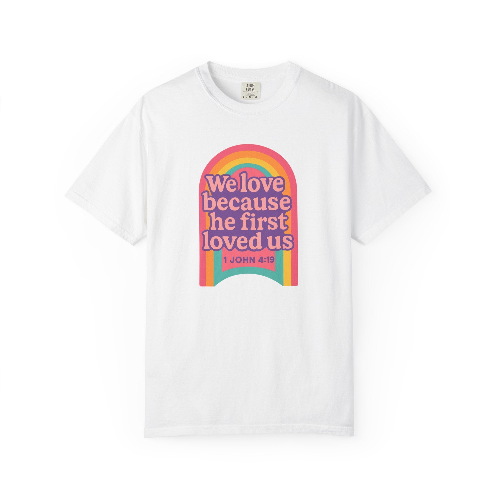 Colorful Faith-Inspired T-Shirt, Motivational Apparel, Inspirational Gift, Rainbow Tee, Summer Outfit, Unisex Casual Wear