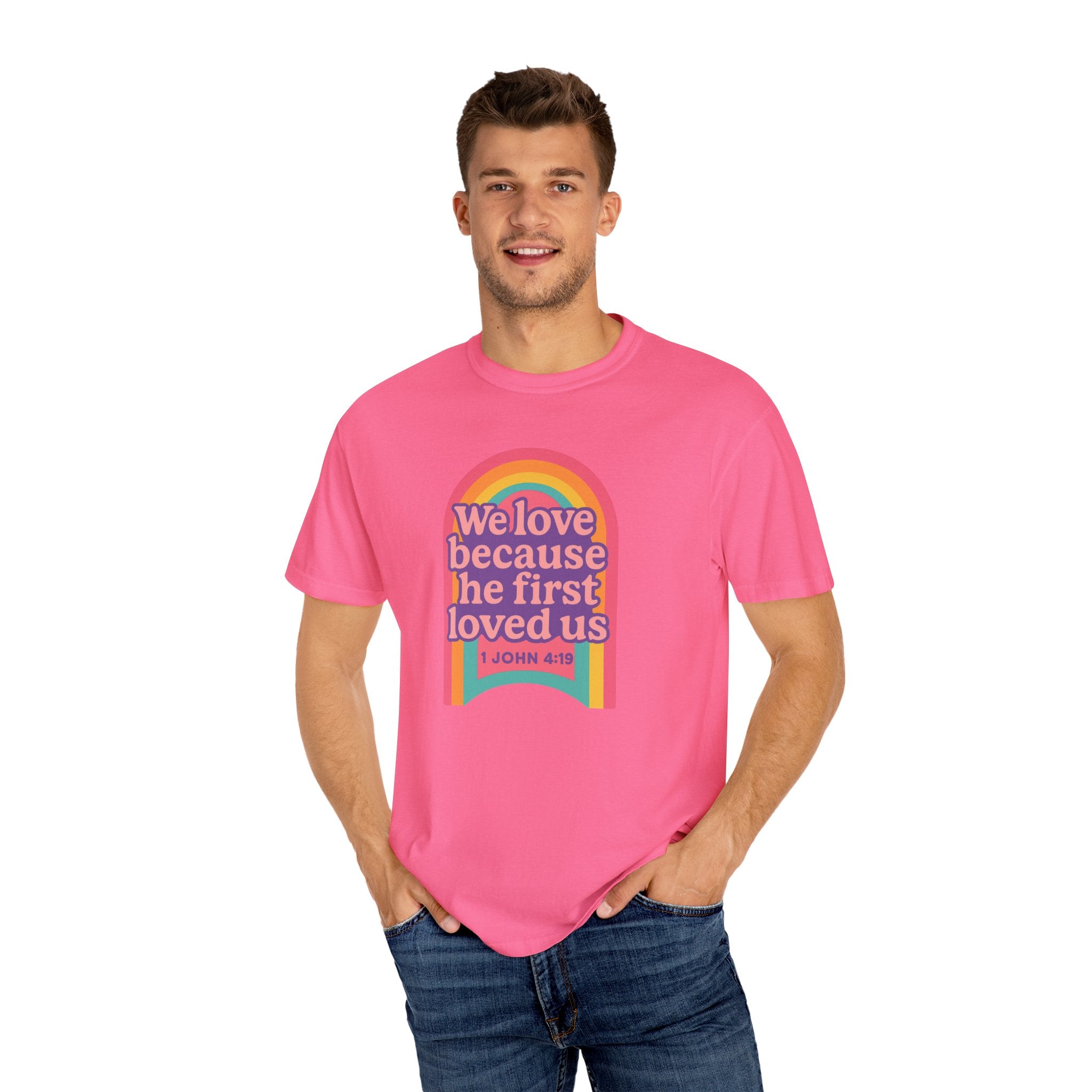 Colorful Faith-Inspired T-Shirt, Motivational Apparel, Inspirational Gift, Rainbow Tee, Summer Outfit, Unisex Casual Wear