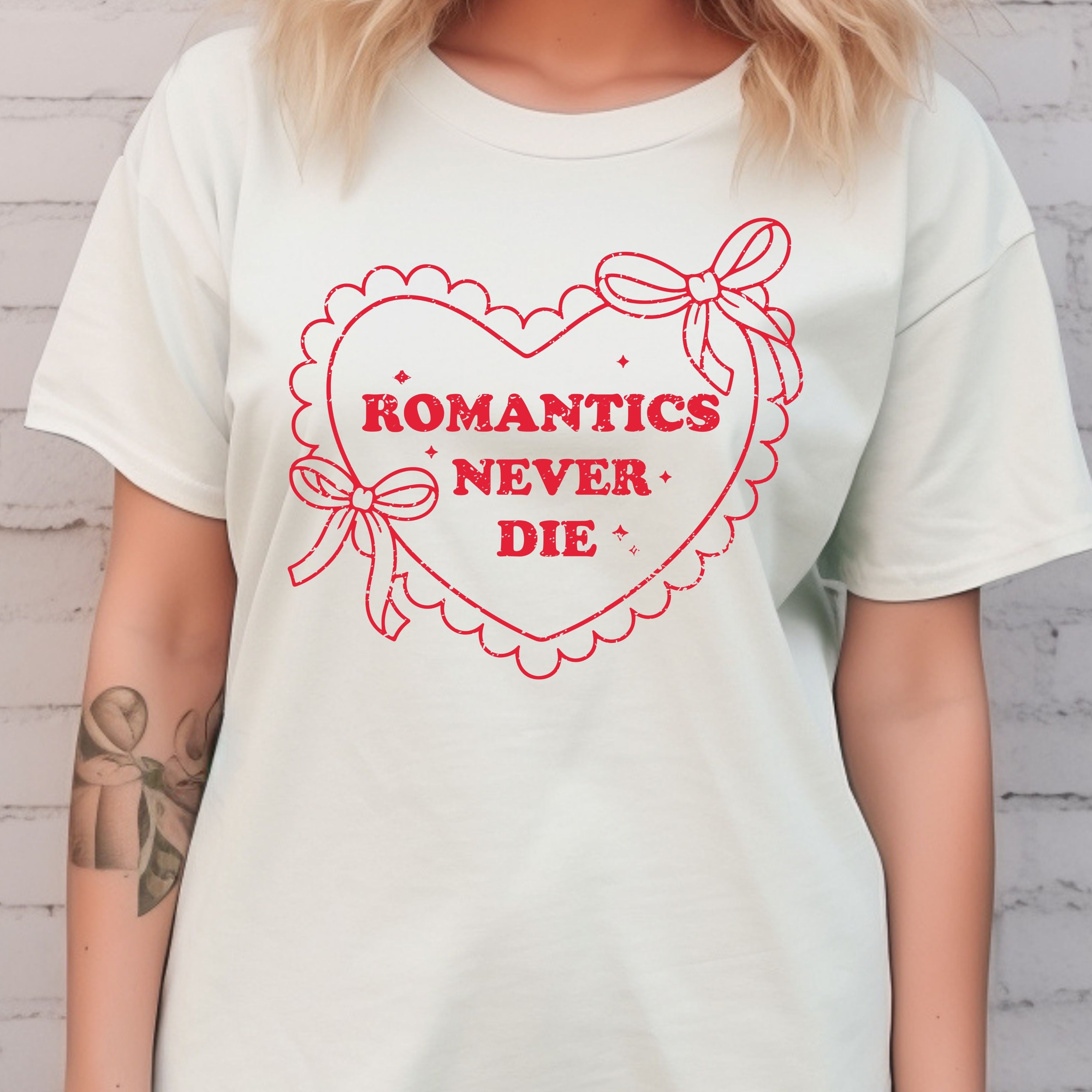 Romantics Never Die Valentines Shirt – Romantic Valentine’s Day Tee