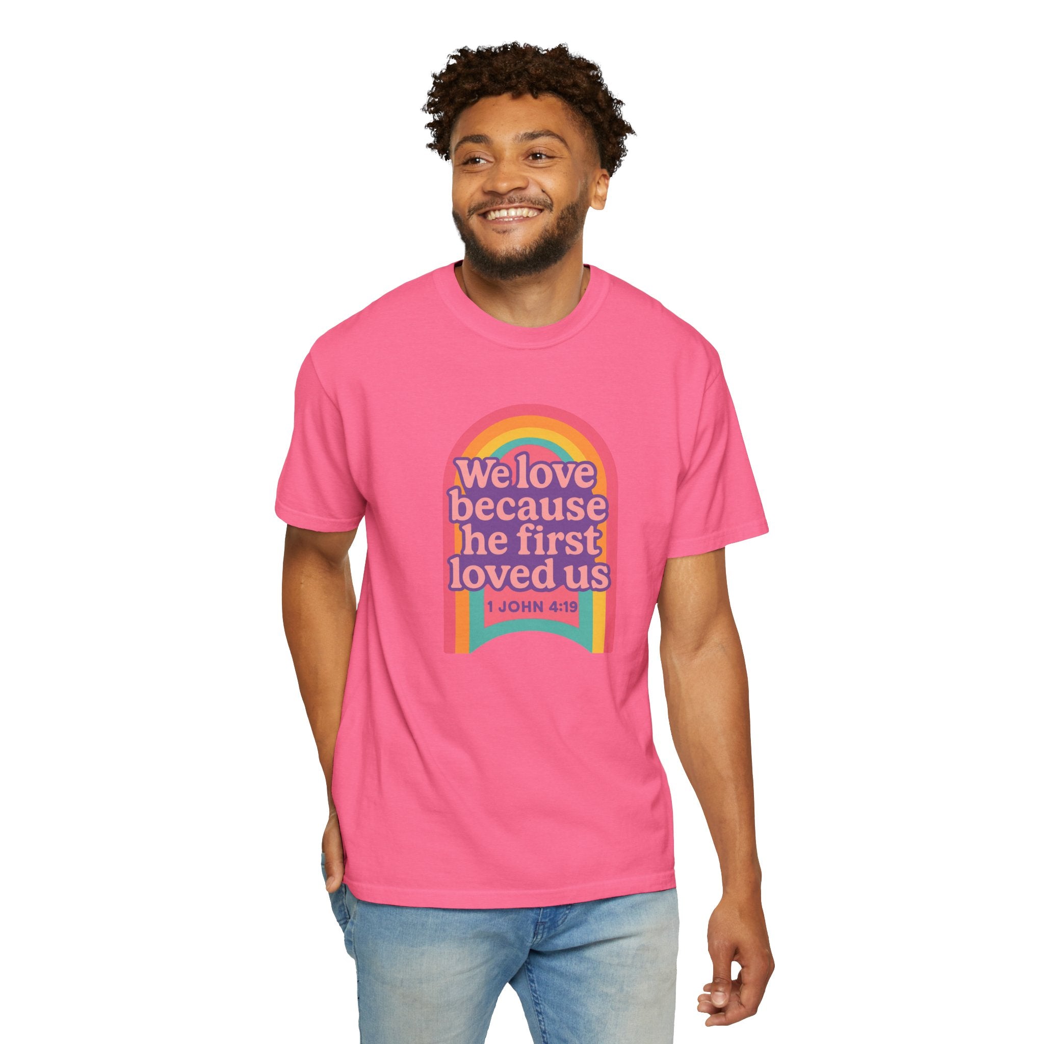 Colorful Faith-Inspired T-Shirt, Motivational Apparel, Inspirational Gift, Rainbow Tee, Summer Outfit, Unisex Casual Wear