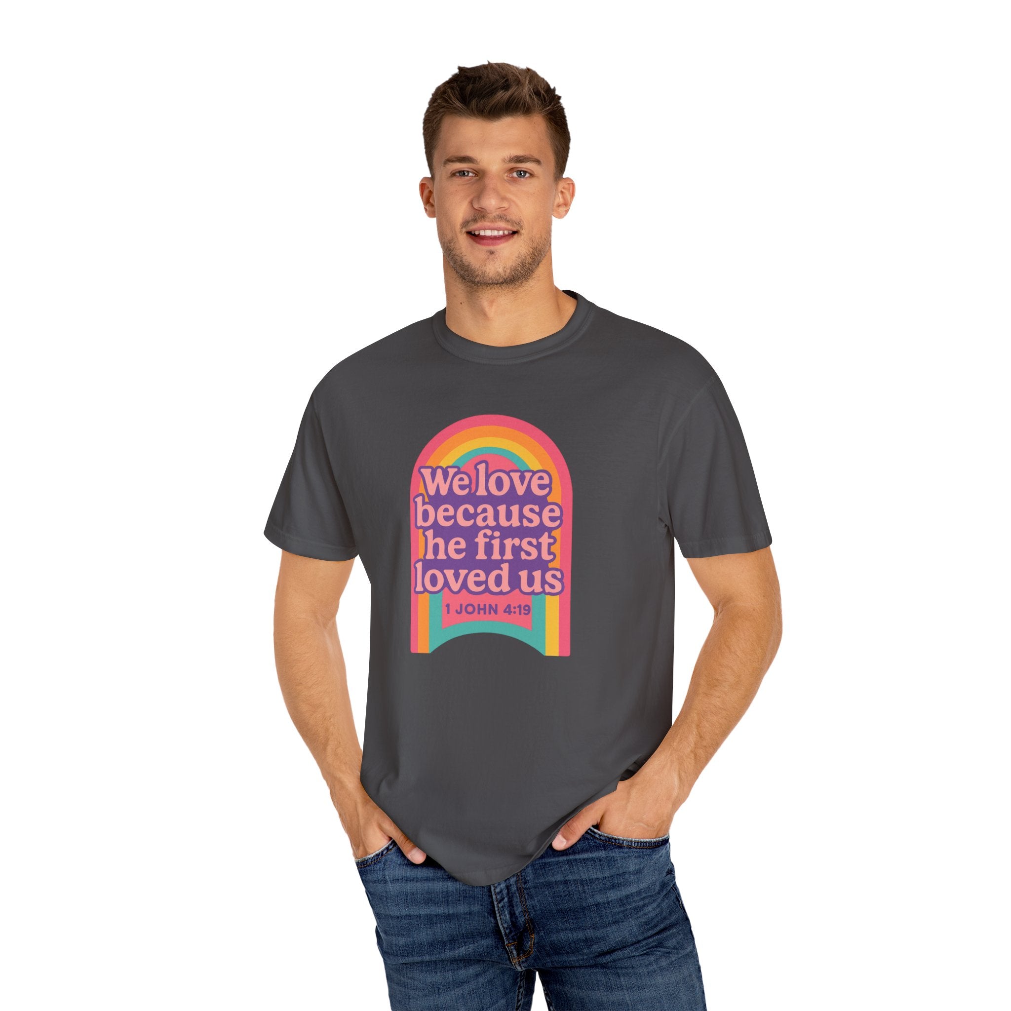Colorful Faith-Inspired T-Shirt, Motivational Apparel, Inspirational Gift, Rainbow Tee, Summer Outfit, Unisex Casual Wear