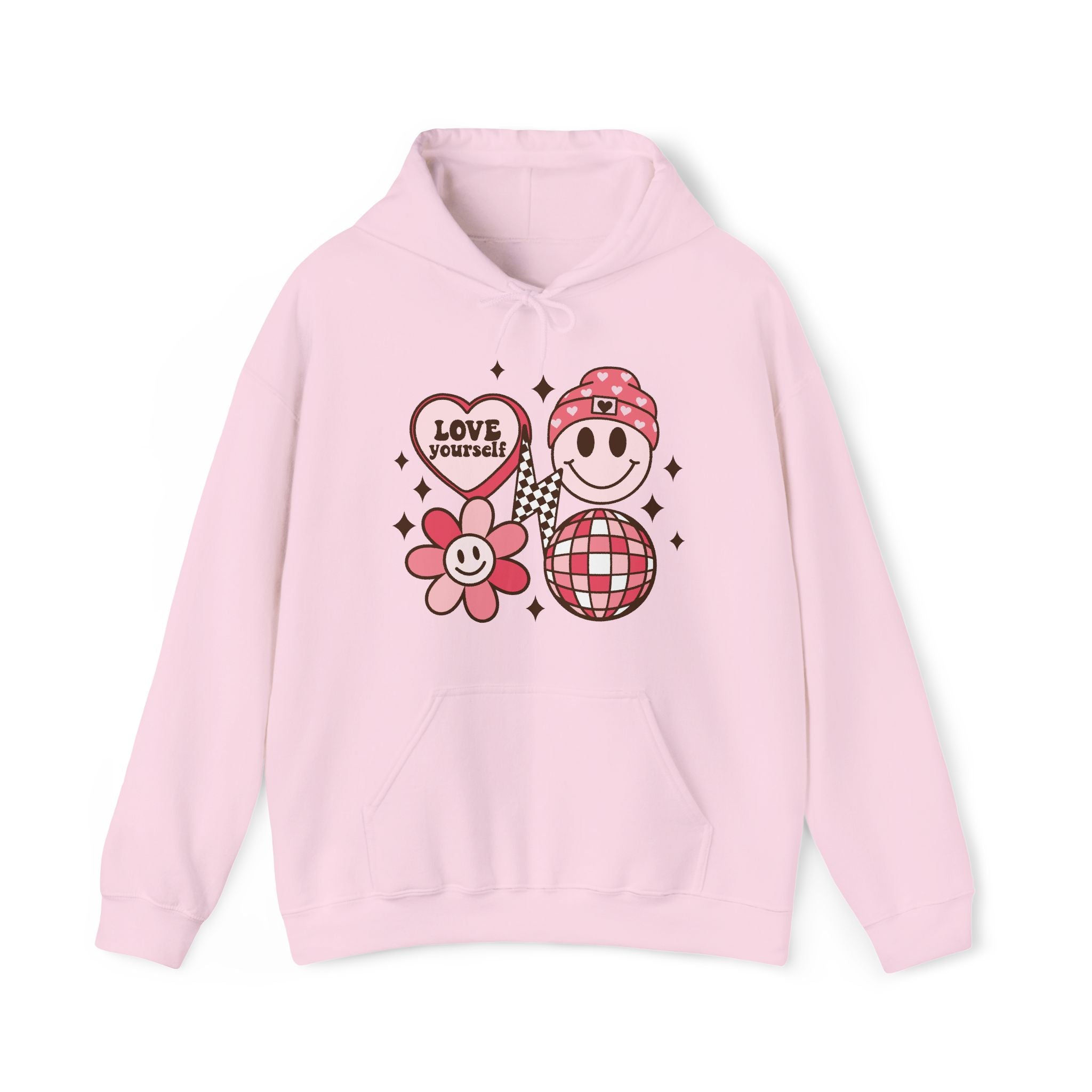 Retro Groovy Valentines Hoodie – Cozy Valentine’s Day Hoodie