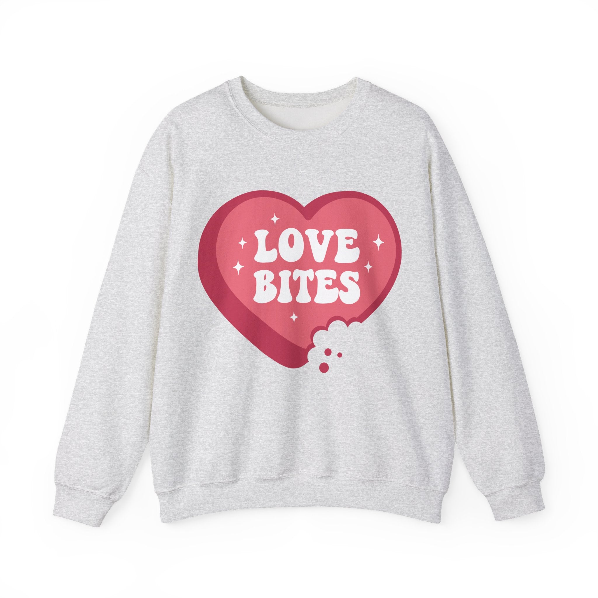 Love Bites Valentines Sweatshirt – Cute Funny Valentine’s Day Crewneck Sweatshirt