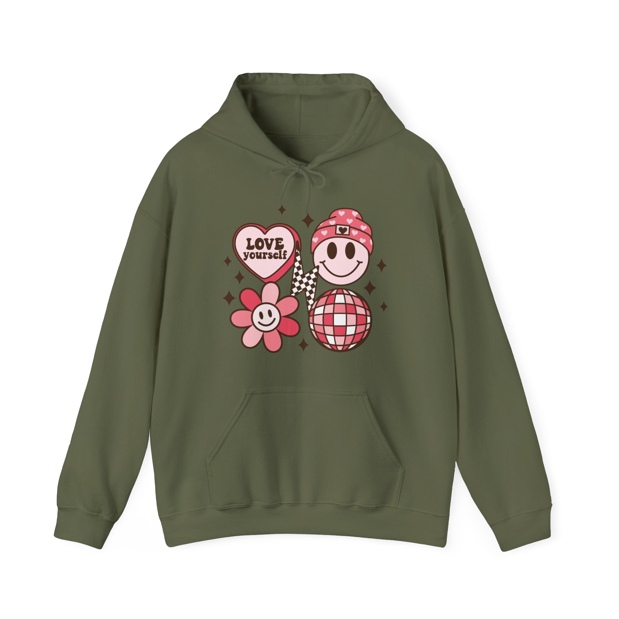 Retro Groovy Valentines Hoodie – Cozy Valentine’s Day Hoodie