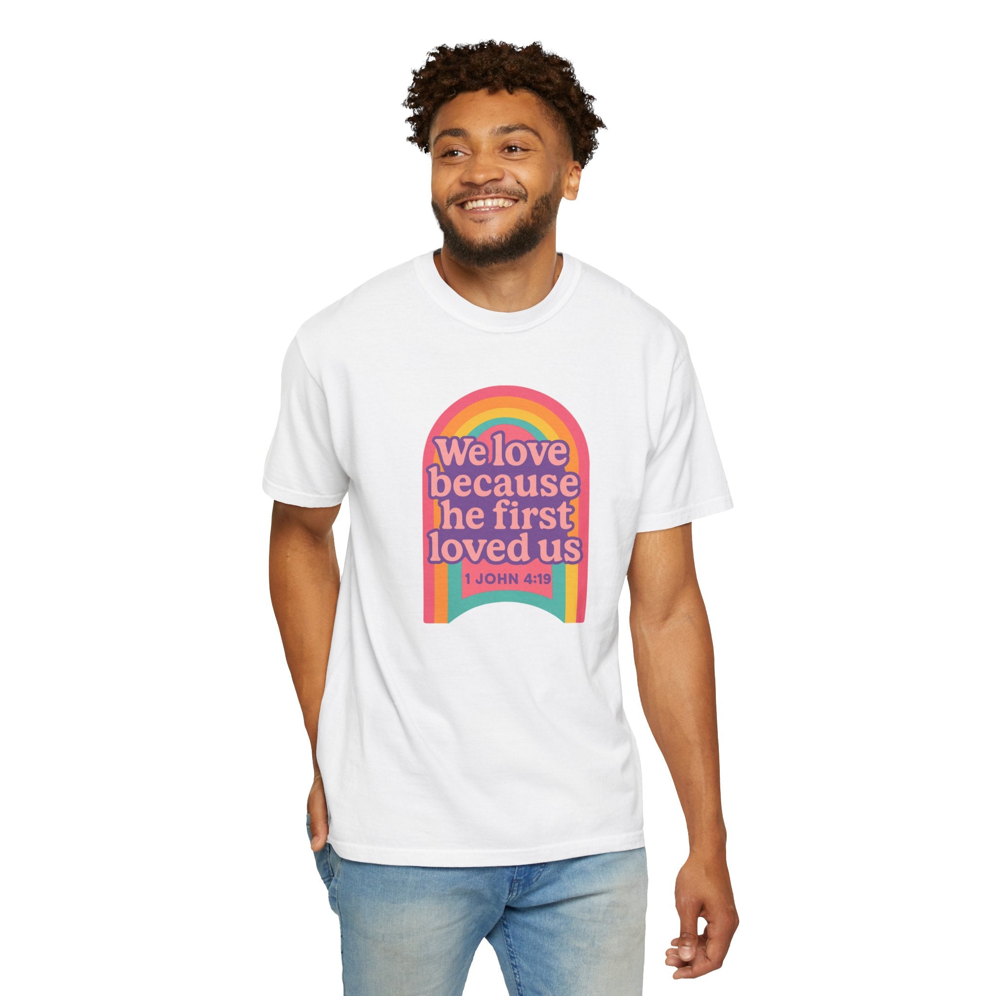 Colorful Faith-Inspired T-Shirt, Motivational Apparel, Inspirational Gift, Rainbow Tee, Summer Outfit, Unisex Casual Wear