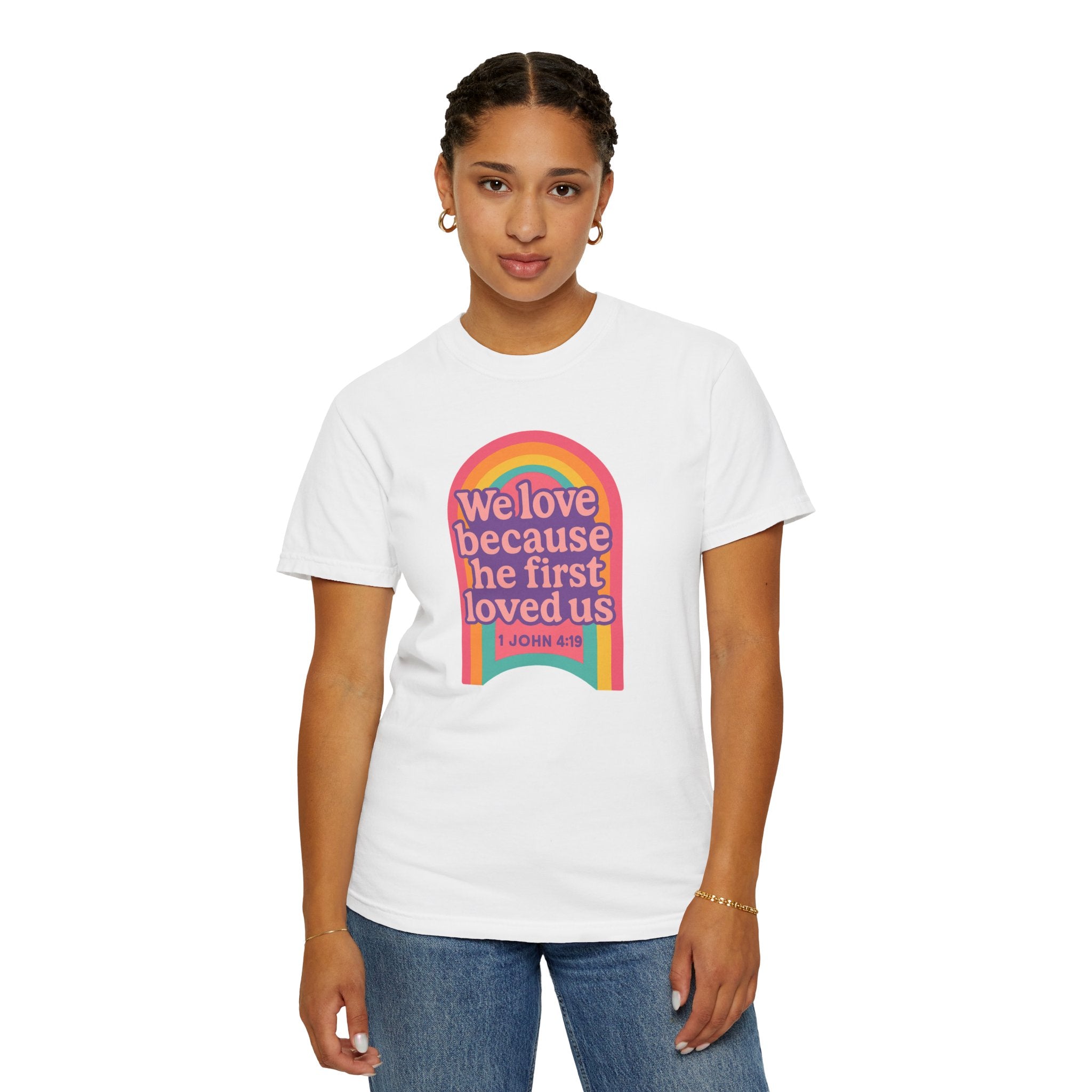 Colorful Faith-Inspired T-Shirt, Motivational Apparel, Inspirational Gift, Rainbow Tee, Summer Outfit, Unisex Casual Wear