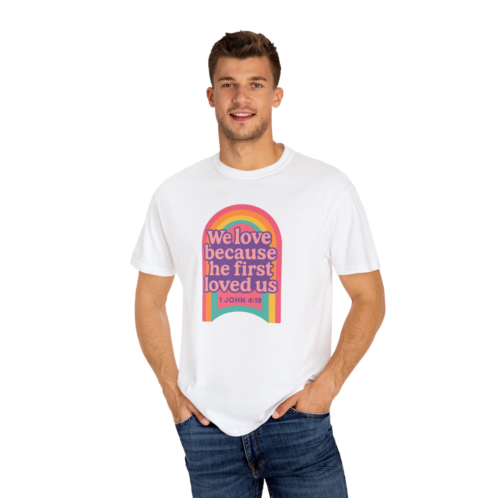 Colorful Faith-Inspired T-Shirt, Motivational Apparel, Inspirational Gift, Rainbow Tee, Summer Outfit, Unisex Casual Wear