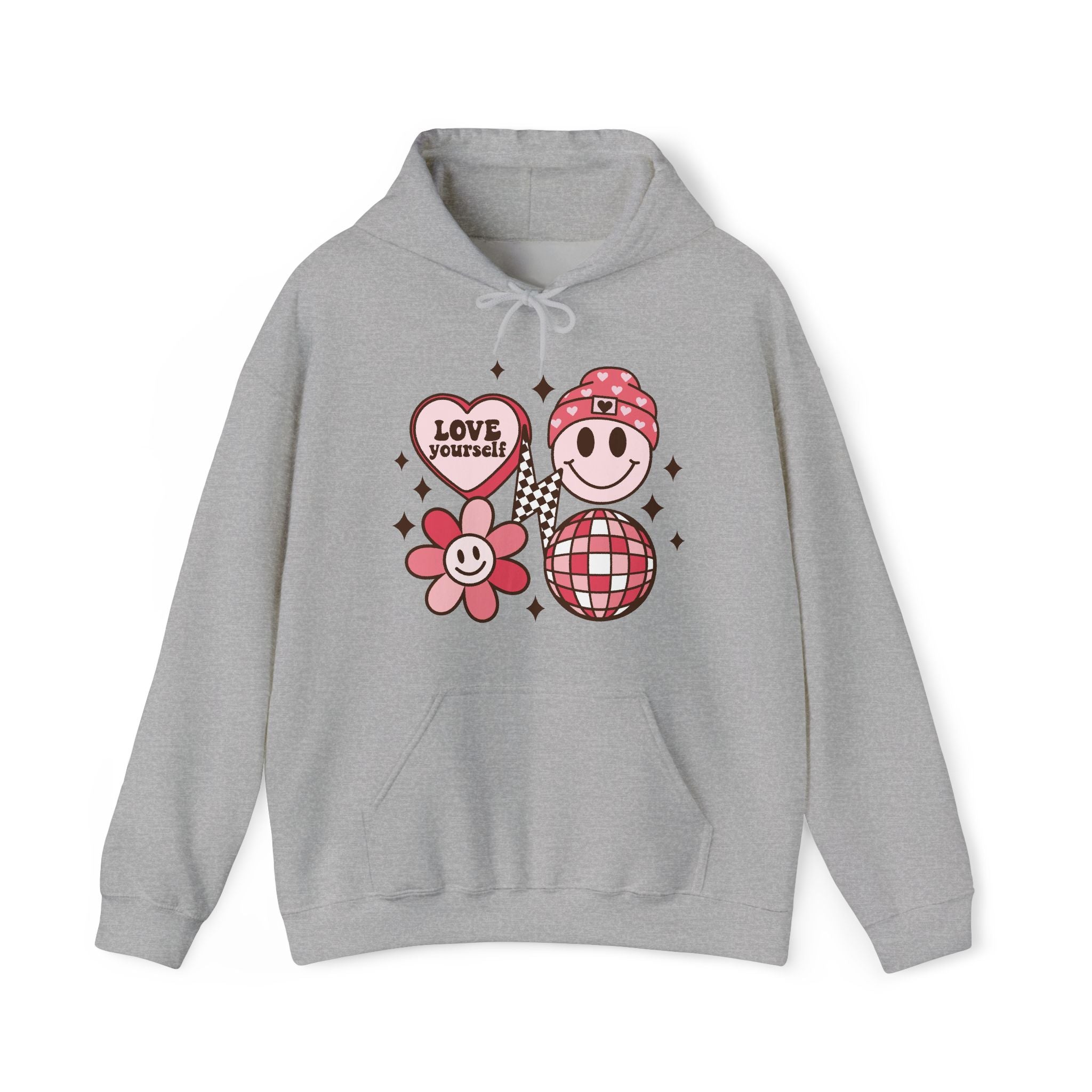 Retro Groovy Valentines Hoodie – Cozy Valentine’s Day Hoodie