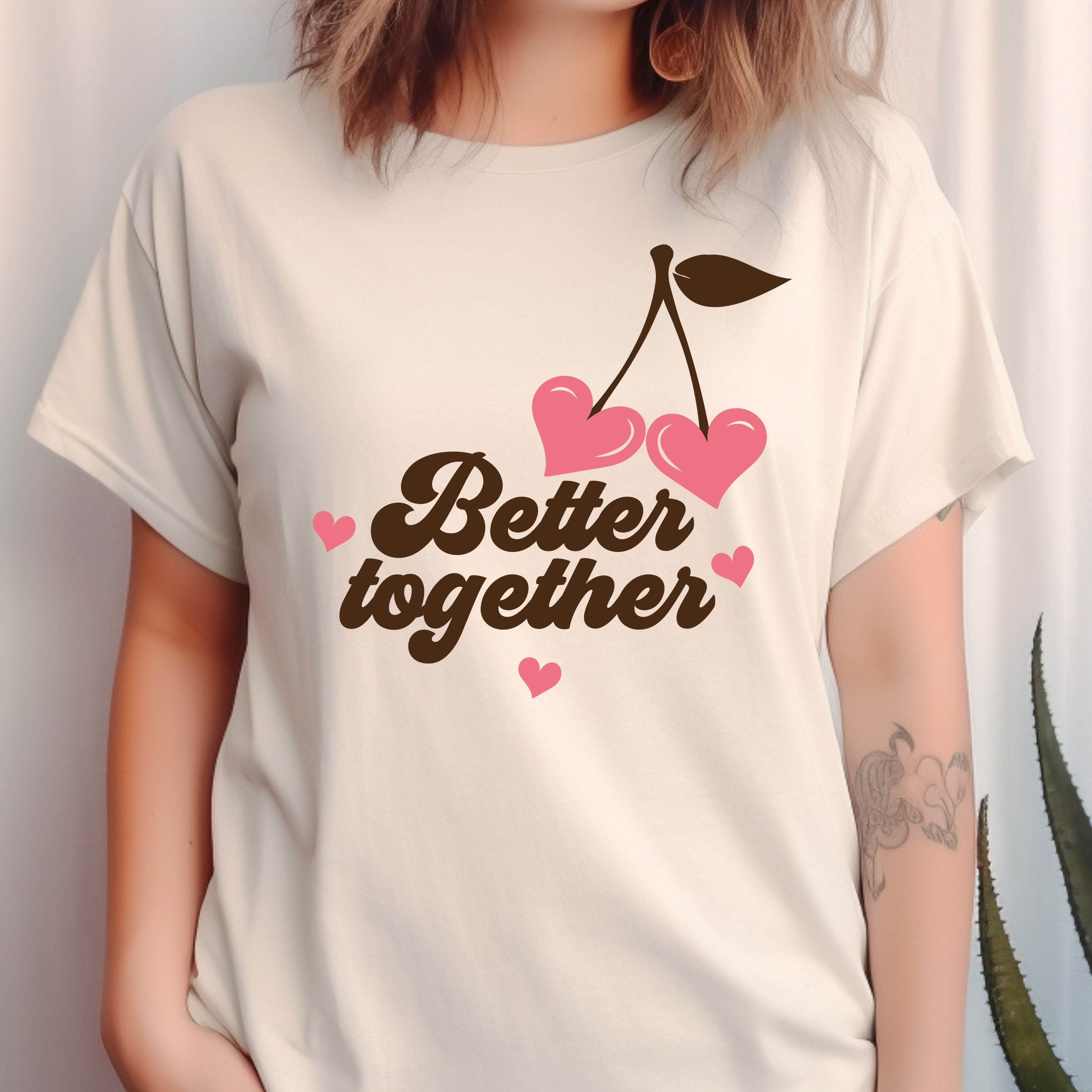 Better Together Valentines Shirt – Cute Couple Valentine’s Day Tee