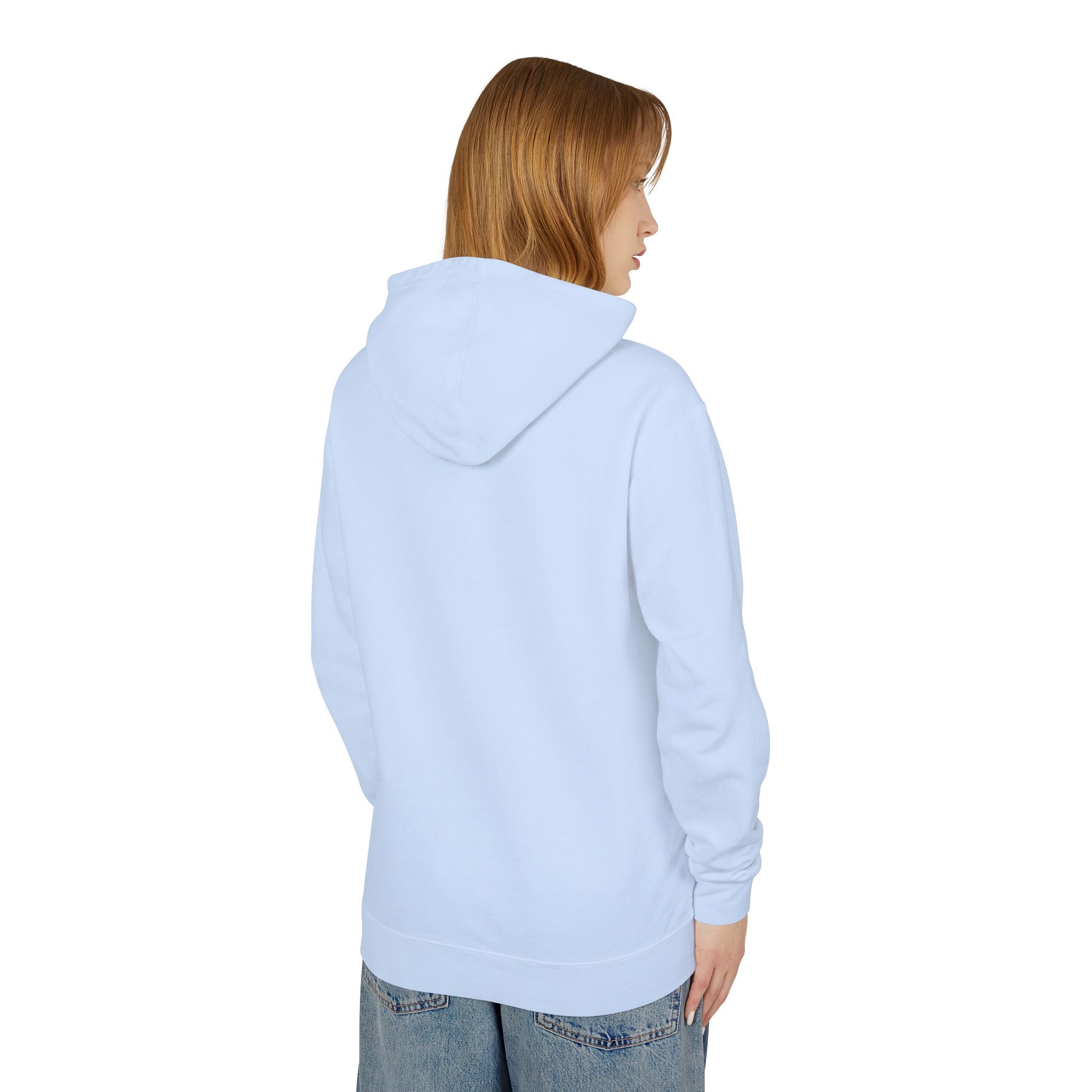 Women's Lightweight Hooded Sweatshirt with 'Never STOP dreaming' Design, Motivational Gift, Cozy Casual Wear, Perfect for Dreamers