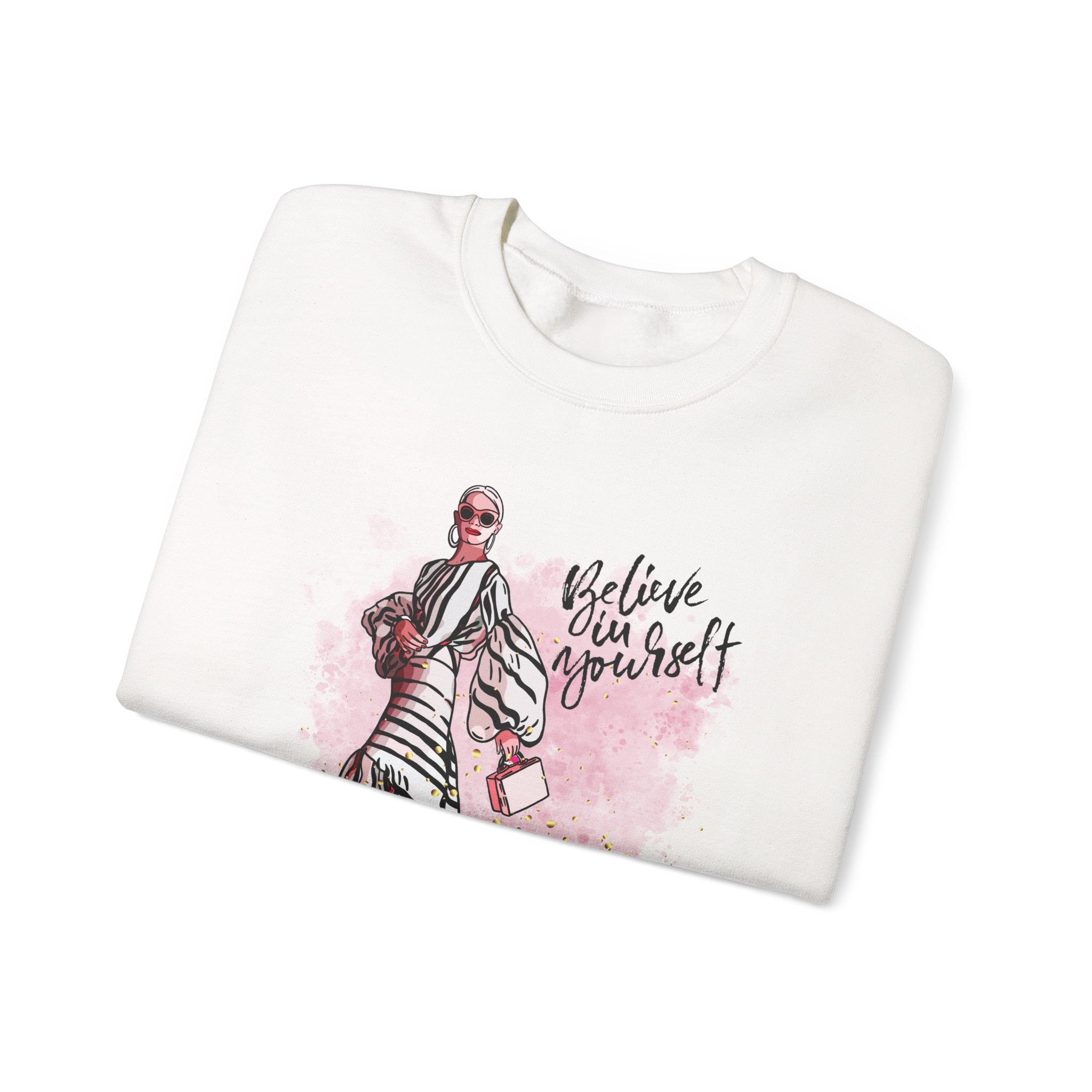 Believe in Yourself Sweatshirt | Crewneck | Motivational Apparel | Inspirational Gift | Cozy Fashion Statement | Ideal for