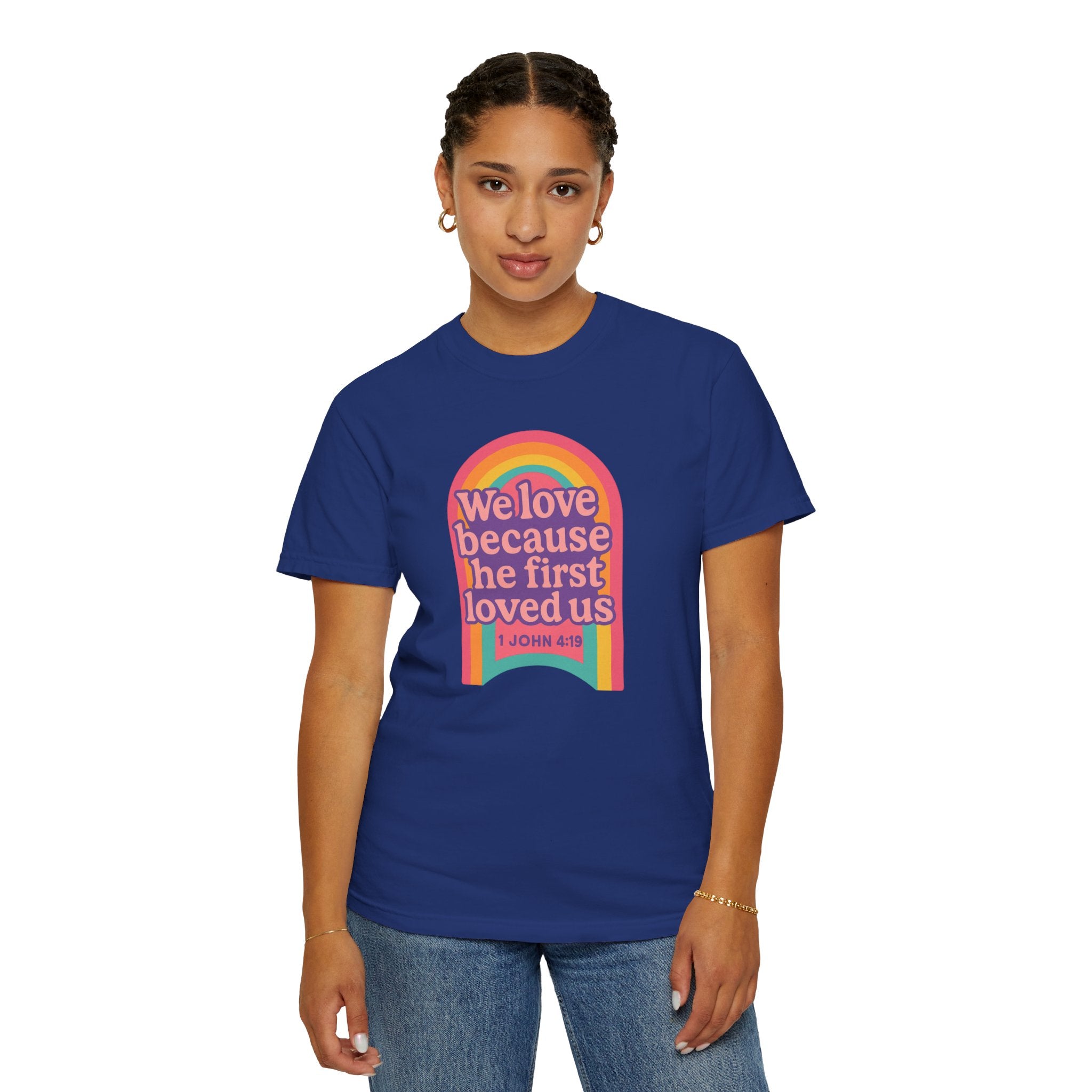 Colorful Faith-Inspired T-Shirt, Motivational Apparel, Inspirational Gift, Rainbow Tee, Summer Outfit, Unisex Casual Wear