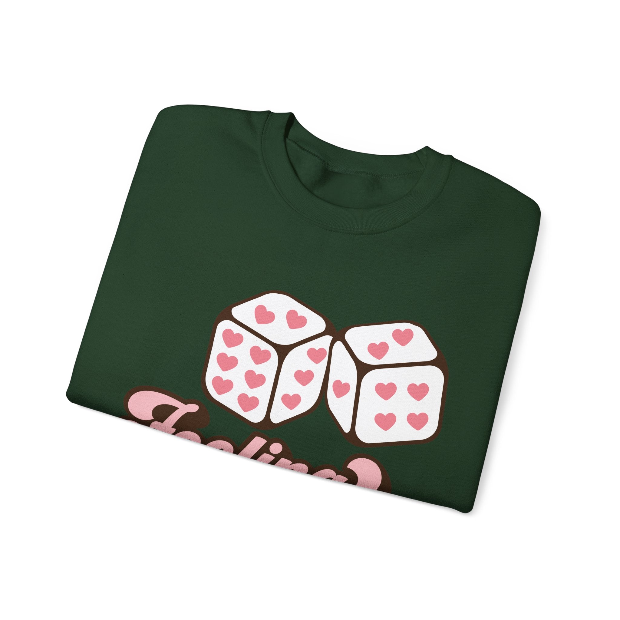 Feeling Lucky Valentines Sweatshirt – Cozy Valentine’s Day Crewneck Sweatshirt