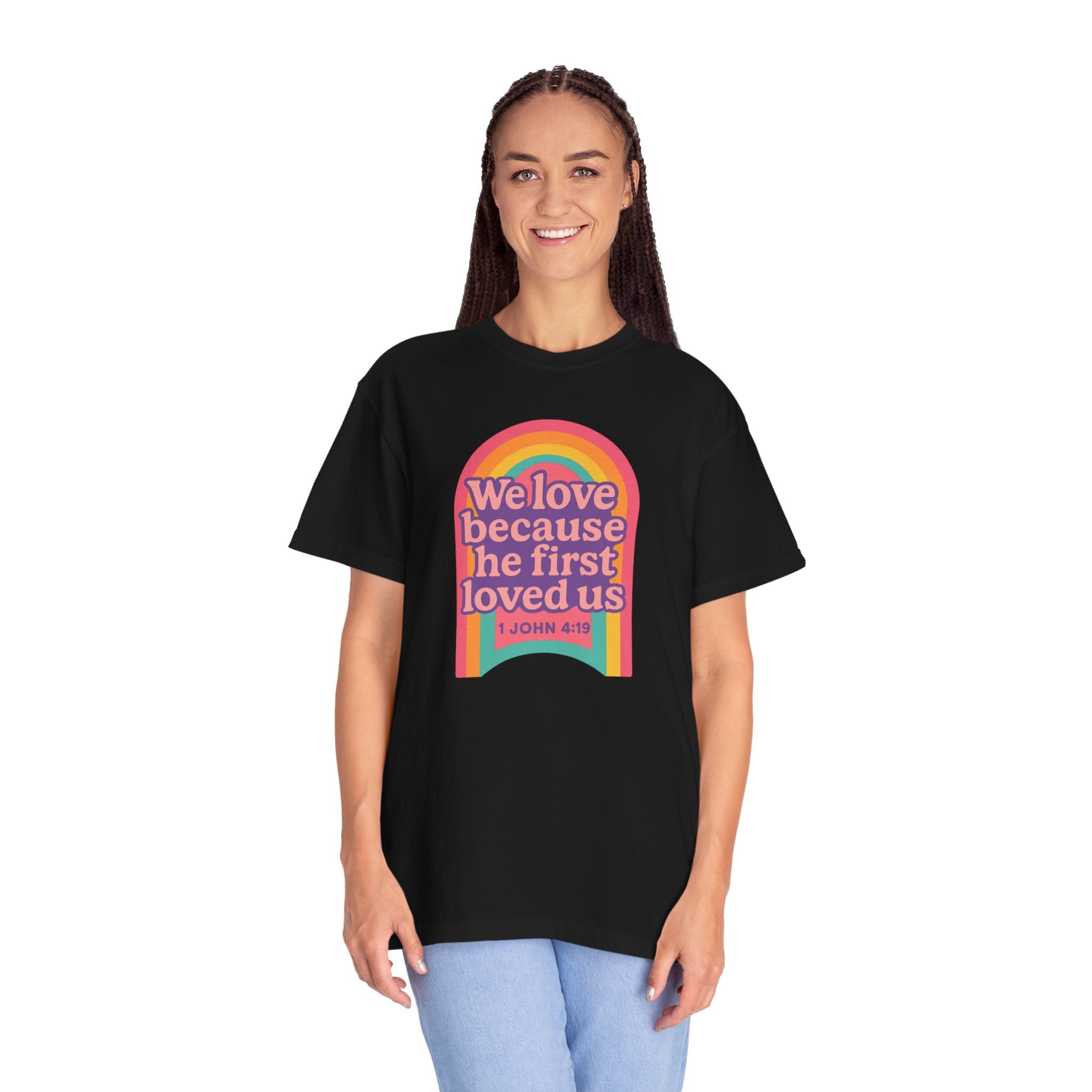 Colorful Faith-Inspired T-Shirt, Motivational Apparel, Inspirational Gift, Rainbow Tee, Summer Outfit, Unisex Casual Wear