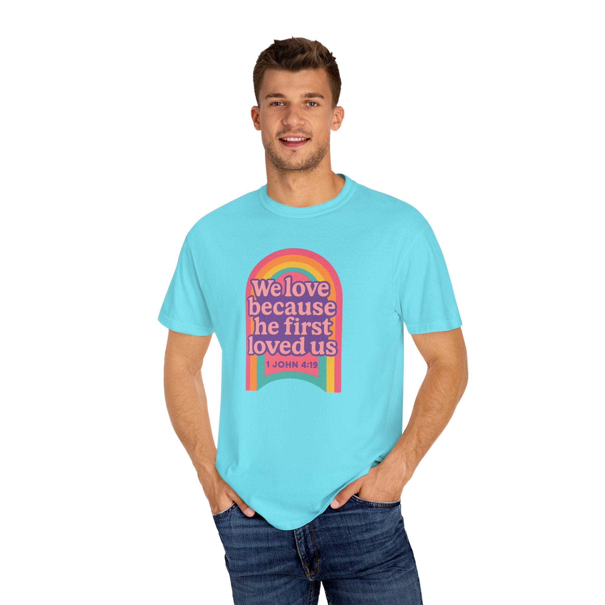 Colorful Faith-Inspired T-Shirt, Motivational Apparel, Inspirational Gift, Rainbow Tee, Summer Outfit, Unisex Casual Wear