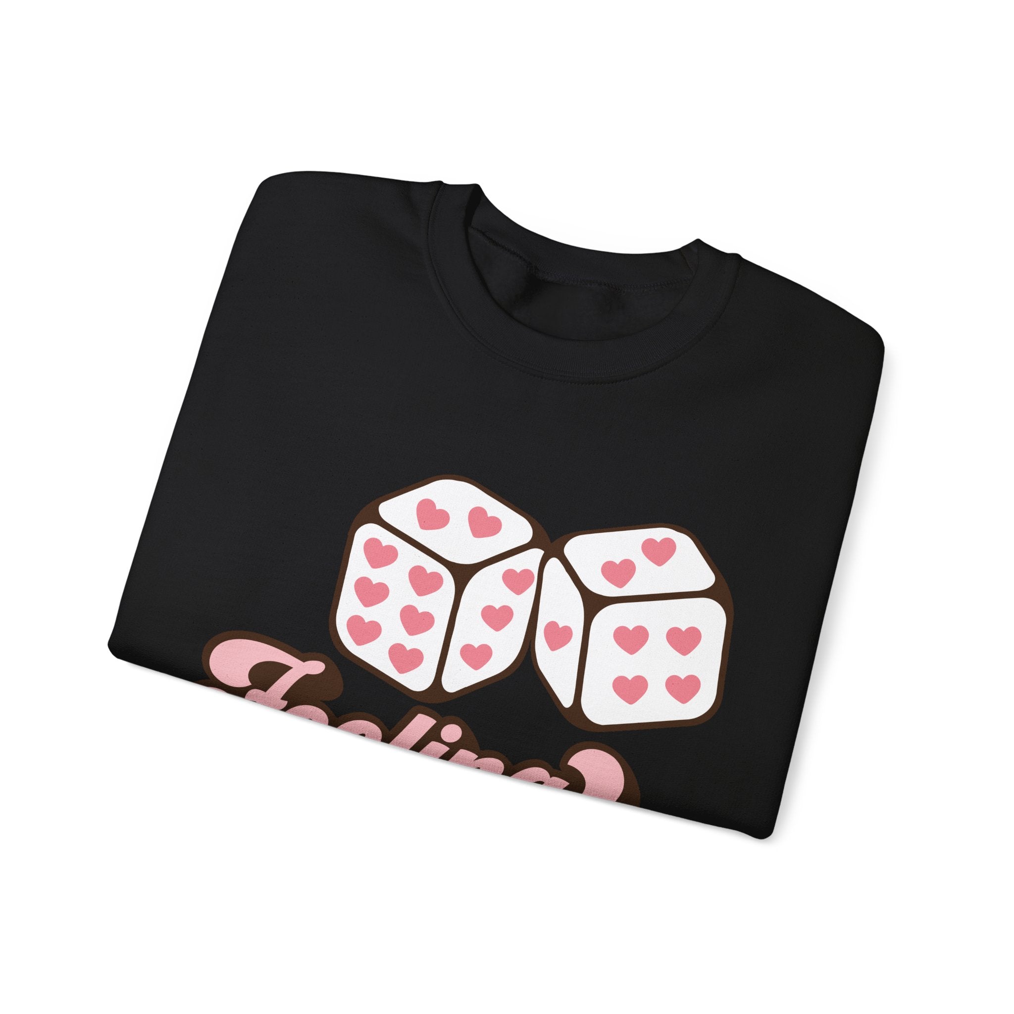 Feeling Lucky Valentines Sweatshirt – Cozy Valentine’s Day Crewneck Sweatshirt