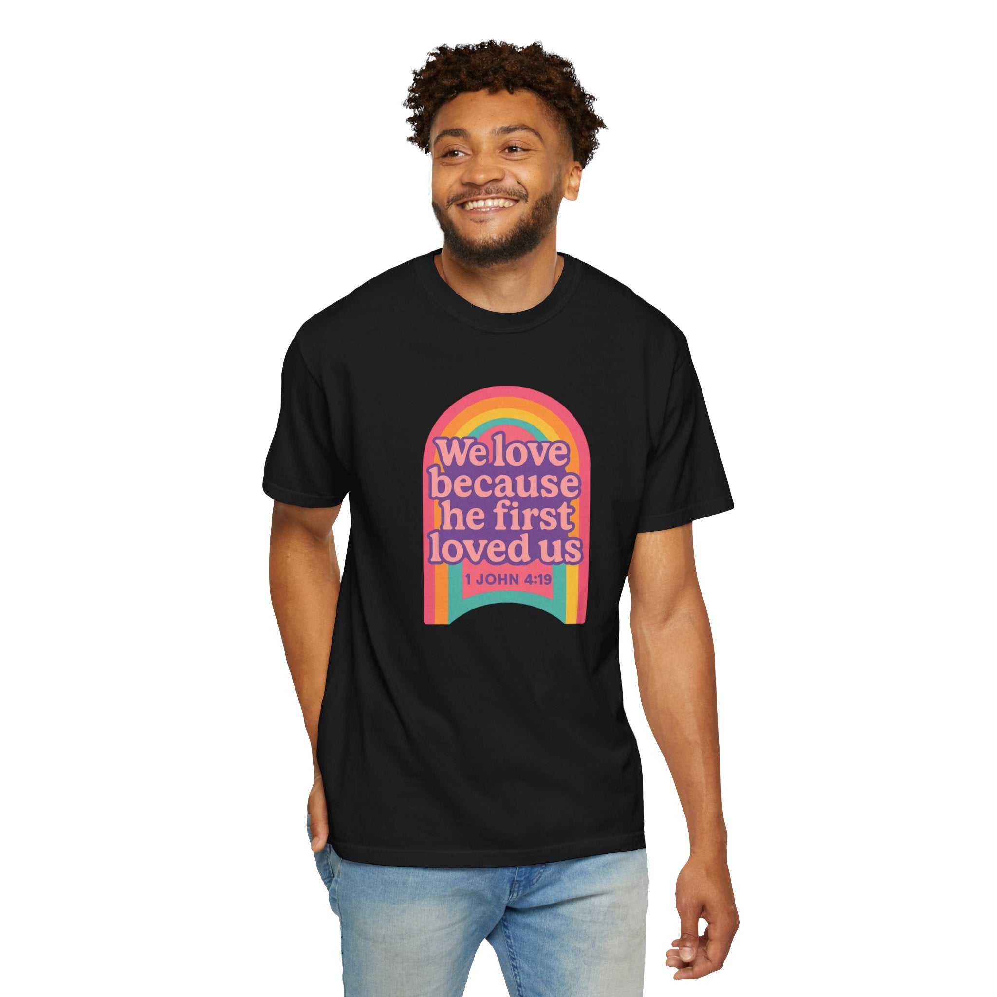 Colorful Faith-Inspired T-Shirt, Motivational Apparel, Inspirational Gift, Rainbow Tee, Summer Outfit, Unisex Casual Wear