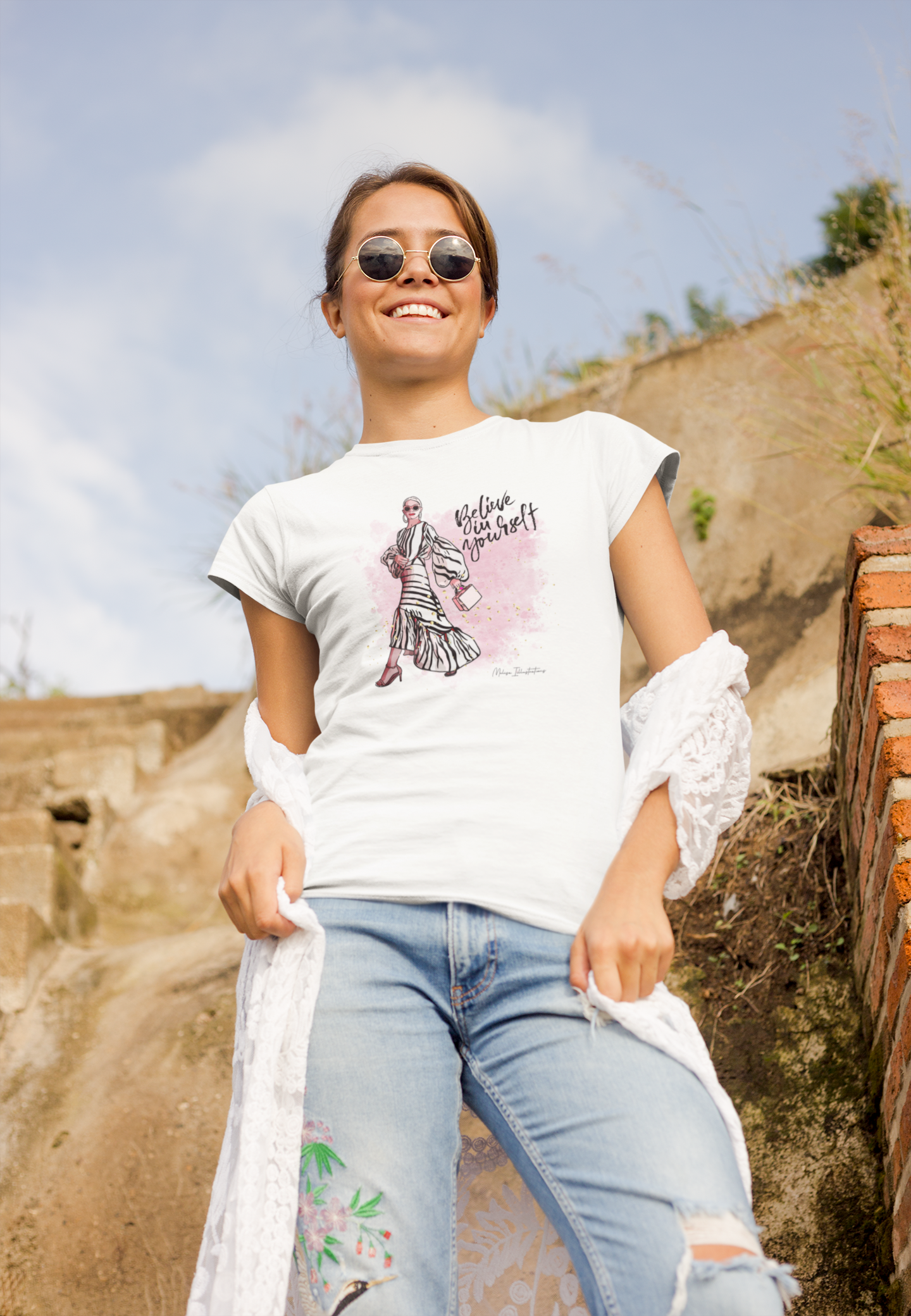 Believe in Yourself T-Shirt, Inspirational Tee, Motivational Gift, Casual Wear, Women's Fashion, Dream Big Apparel